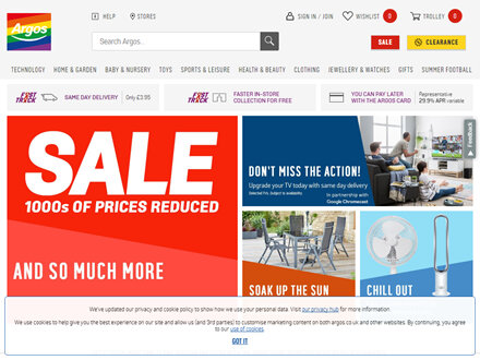 Argos Catalogue Website