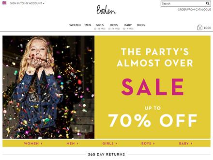 Boden Catalogue Website