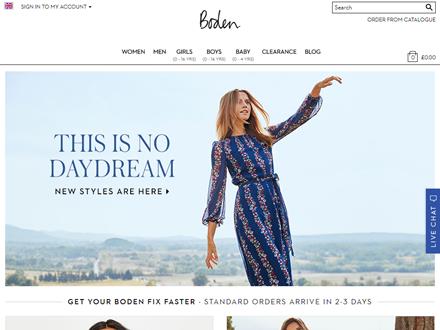 Boden Catalogue Website