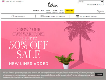 Boden Catalogue Website
