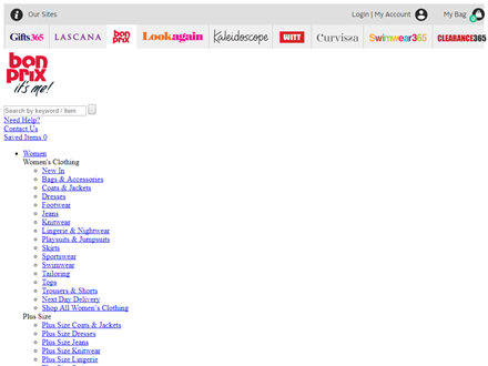 Bon Prix Catalogue Website