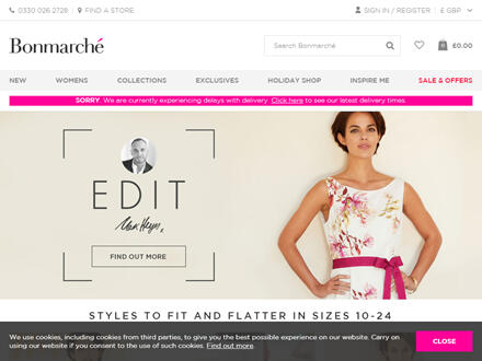 Bonmarch&eacute; Catalogue Website