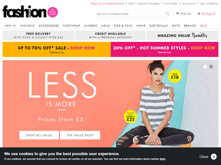Fashion World Catalogue Website