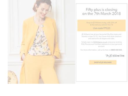 Fifty Plus Catalogue Website