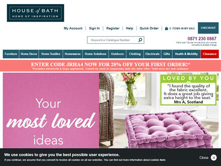 House Of Bath Catalogue Website