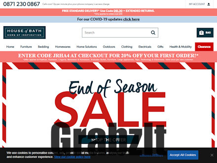 House Of Bath Catalogue Website