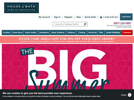 House Of Bath Catalogue Website