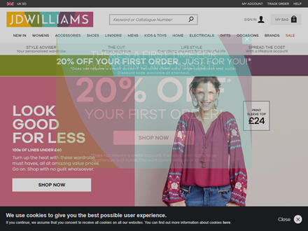 JD Williams Catalogue Website