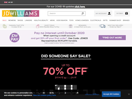 JD Williams Catalogue Website