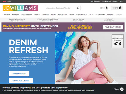 JD Williams Catalogue Website