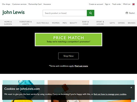 John Lewis Catalogue Website