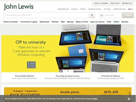 John Lewis Catalogue Website