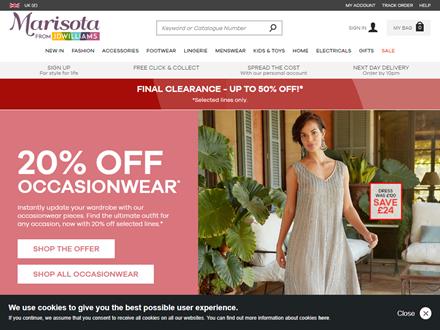 Marisota Catalogue Website