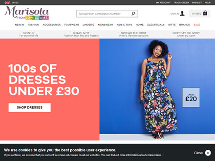 Marisota Catalogue Website