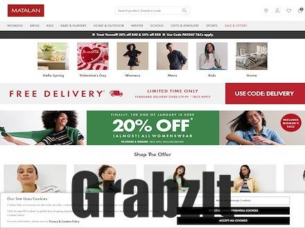 Matalan Catalogue Website