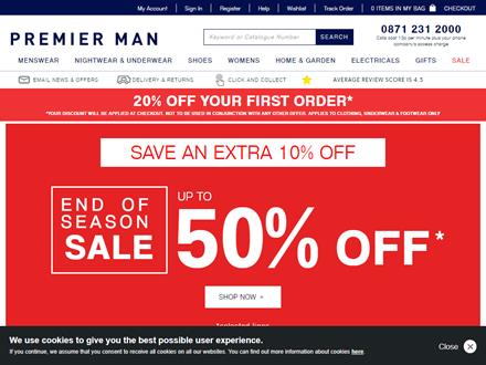 Premier Man Catalogue Website
