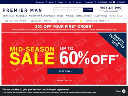 Premier Man Catalogue Website