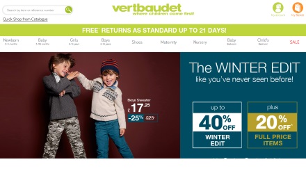 Vertbaudet Catalogue Website